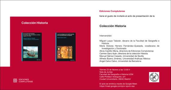 Presentación Colección Historia Ediciones UCM